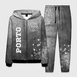 Костюм мужской Porto - grey gradient вертикально, цвет: 3D-черный