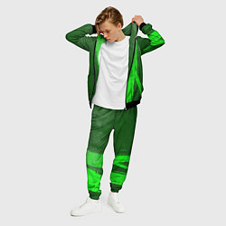 Костюм мужской Asking Alexandria - green gradient по-вертикали, цвет: 3D-черный — фото 2