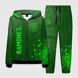 Костюм мужской Ramones - green gradient вертикально, цвет: 3D-черный