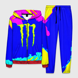 Мужской костюм Monster energy краски цветные