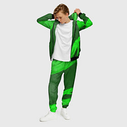 Костюм мужской Kuromi - green gradient вертикально, цвет: 3D-черный — фото 2