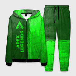 Костюм мужской Apex Legends - green gradient по-вертикали, цвет: 3D-черный