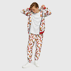 Костюм мужской Русский народный орнамент в стиле росписей Северно, цвет: 3D-красный — фото 2