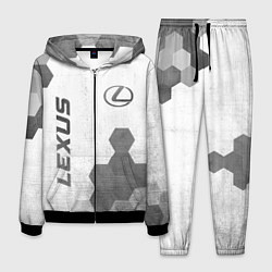 Мужской костюм Lexus - white gradient вертикально