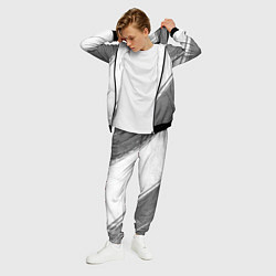 Костюм мужской Real Madrid - white gradient вертикально, цвет: 3D-черный — фото 2