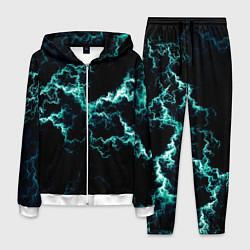 Костюм мужской Lightning light blue glow, цвет: 3D-белый