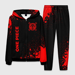 Костюм мужской One Piece - red gradient вертикально, цвет: 3D-черный