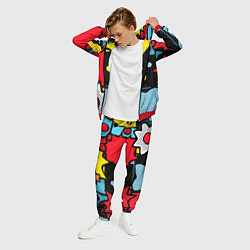 Костюм мужской Поп абстракция, цвет: 3D-красный — фото 2