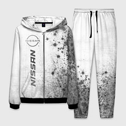 Костюм мужской Nissan - white gradient по-вертикали, цвет: 3D-черный