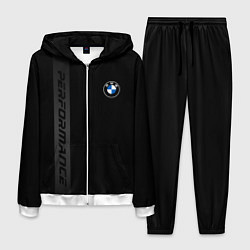 Костюм мужской BMW - перфоманс монохром, цвет: 3D-белый