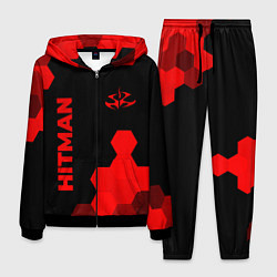 Костюм мужской Hitman - red gradient вертикально, цвет: 3D-черный