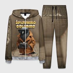 Костюм мужской Spijuniro Golubiro мем, цвет: 3D-меланж