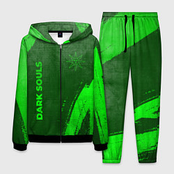 Костюм мужской Dark Souls - green gradient вертикально, цвет: 3D-черный