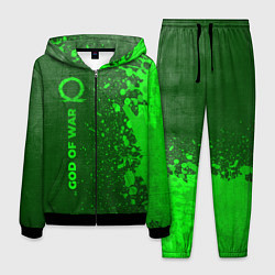 Костюм мужской God of War - green gradient по-вертикали, цвет: 3D-черный