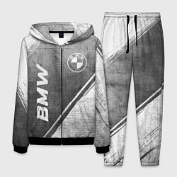 Костюм мужской BMW - grey gradient вертикально, цвет: 3D-черный
