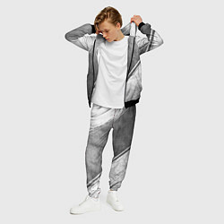 Костюм мужской BMW - grey gradient вертикально, цвет: 3D-черный — фото 2