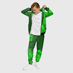 Костюм мужской Mass Effect - green gradient по-вертикали, цвет: 3D-черный — фото 2