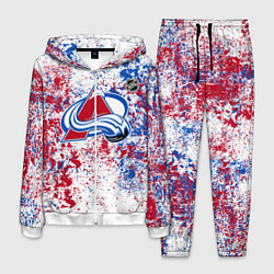 Костюм мужской Colorado Avalanche NHL white, цвет: 3D-белый