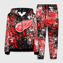 Костюм мужской Detroit Red Wings NHL black, цвет: 3D-черный