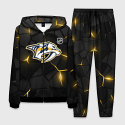 Костюм мужской Нэшвилл Предаторз - НХЛ хоккей, цвет: 3D-черный