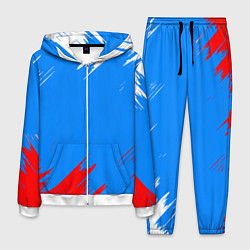 Костюм мужской Патриот Россия - флаг, цвет: 3D-белый