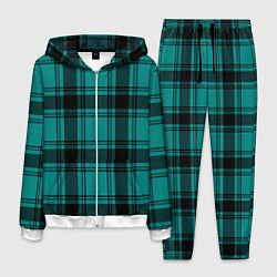 Костюм мужской Checkered dark blue, цвет: 3D-белый