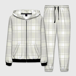 Костюм мужской Checked white completely, цвет: 3D-черный