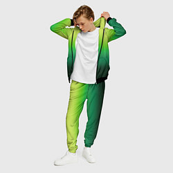 Костюм мужской Градиент укропное зеленое омбре, цвет: 3D-черный — фото 2