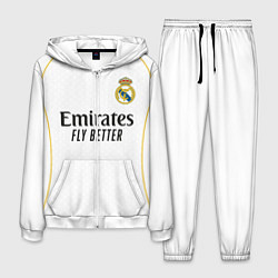 Костюм мужской Реал Мадрид домашняя форма 2025 2026, цвет: 3D-белый