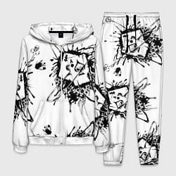 Костюм мужской Покер, цвет: 3D-белый