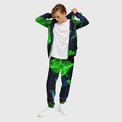 Костюм мужской Neon tile green, цвет: 3D-черный — фото 2