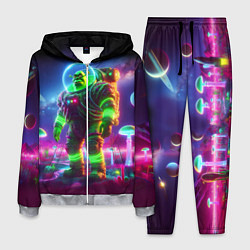 Костюм мужской Космонавт Шрук в неоновом скафандре на загадочной, цвет: 3D-меланж