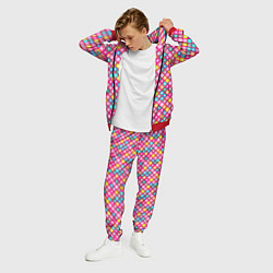 Костюм мужской Разноцветный цветочный узор ретро, цвет: 3D-красный — фото 2