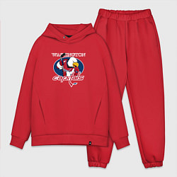 Мужской костюм оверсайз Washington Capitals Hockey, цвет: красный