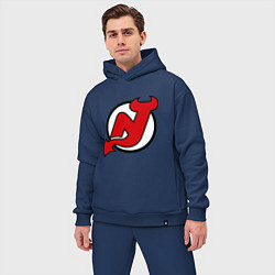 Мужской костюм оверсайз New Jersey Devils цвета тёмно-синий — фото 2