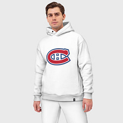 Мужской костюм оверсайз Montreal Canadiens, цвет: белый — фото 2
