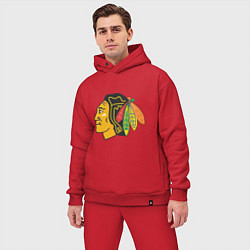 Мужской костюм оверсайз Chicago Blackhawks: Kane, цвет: красный — фото 2