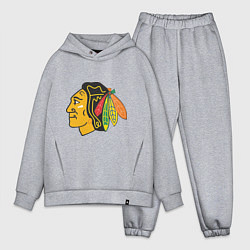 Мужской костюм оверсайз Chicago Blackhawks: Kane, цвет: меланж