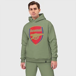 Мужской костюм оверсайз Arsenal FC, цвет: авокадо — фото 2