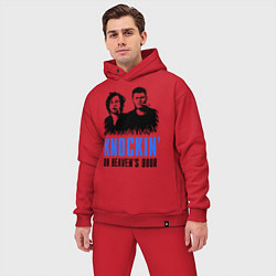 Мужской костюм оверсайз Knockin on heaven's door, цвет: красный — фото 2