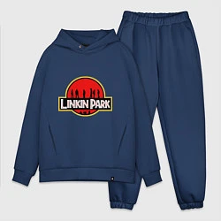 Мужской костюм оверсайз Linkin Park: Jurassic Park, цвет: тёмно-синий