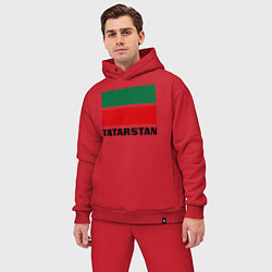 Мужской костюм оверсайз Флаг Татарстана, цвет: красный — фото 2
