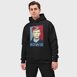 Мужской костюм оверсайз Bowie Poster, цвет: черный — фото 2