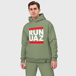 Мужской костюм оверсайз Run UAZ, цвет: авокадо — фото 2