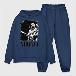 Мужской костюм оверсайз Black Nirvana, цвет: тёмно-синий