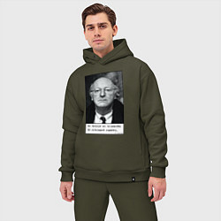 Мужской костюм оверсайз Иосиф Бродский, цвет: хаки — фото 2