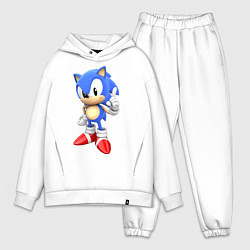 Мужской костюм оверсайз Classic Sonic, цвет: белый