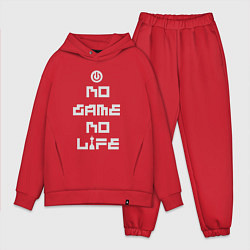 Мужской костюм оверсайз No game No life, цвет: красный