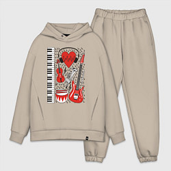 Мужской костюм оверсайз Истинный меломан