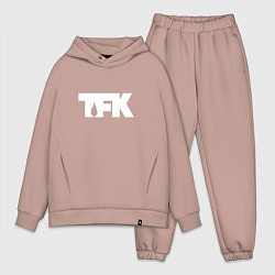 Мужской костюм оверсайз TFK: White Logo